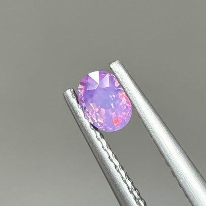 0,36ct Natural Pinkish Purple Milky Sapphire Vietnam. Oval Shape. No Treatment Milky Sapphire Luc Yen.