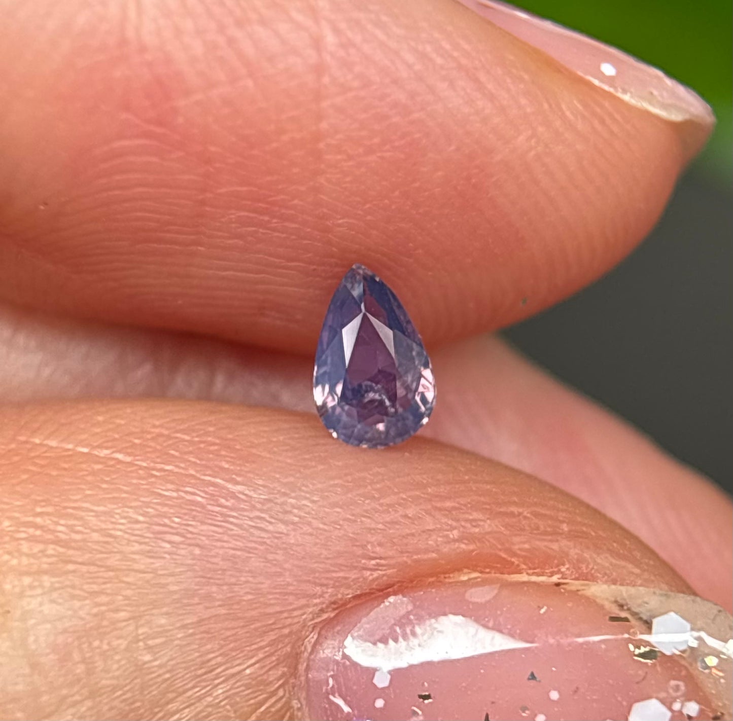 0.31ct Natural Pinkish Purple Milky Sapphire Vietnam.