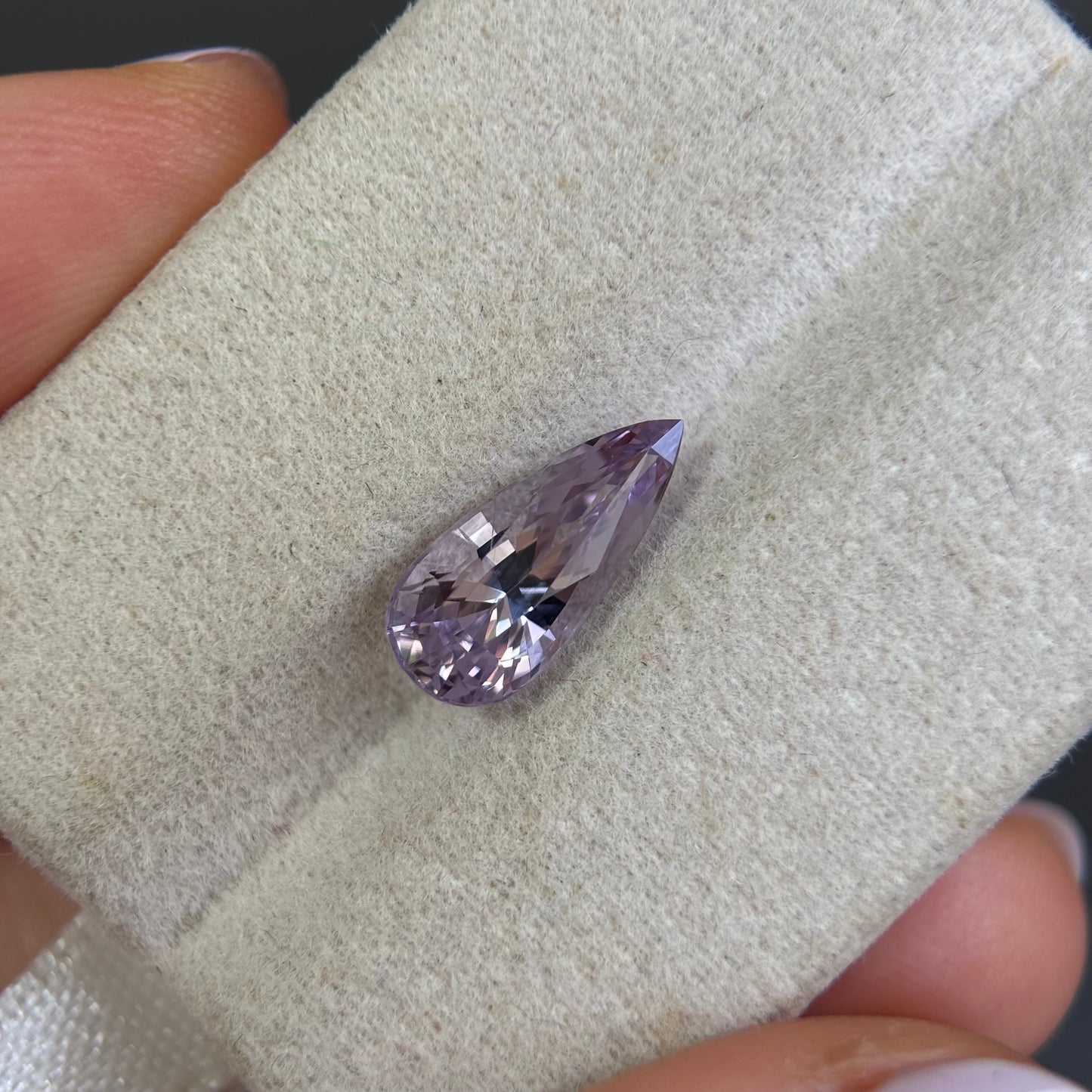 2.23ct Natural Purple Spinel Vietnam. Pear Shape. No Treatment.