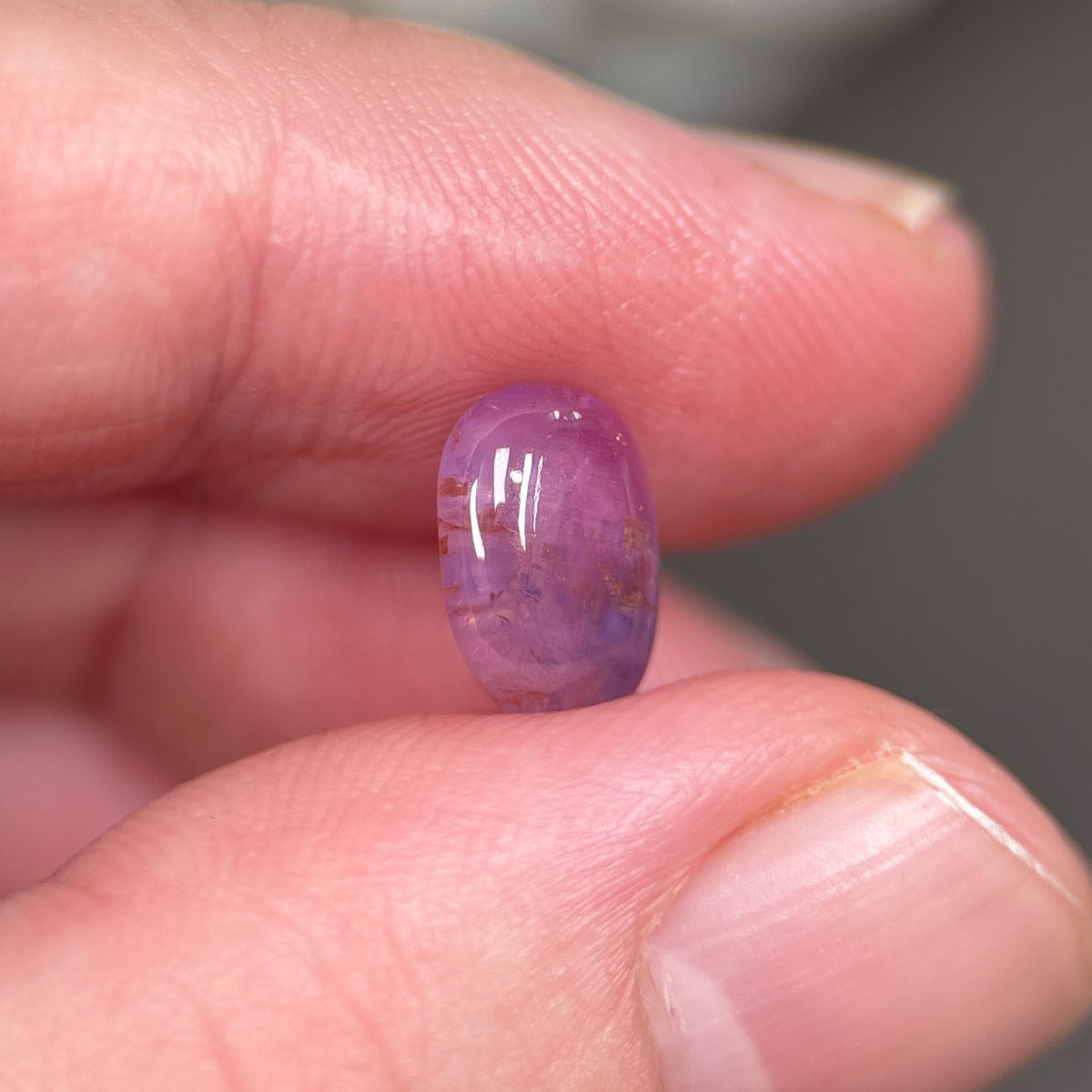 2,91ct Natural Purplish Pink Cacbochon Sapphire Viet Nam. No Treatment Sapphire Luc Yen.