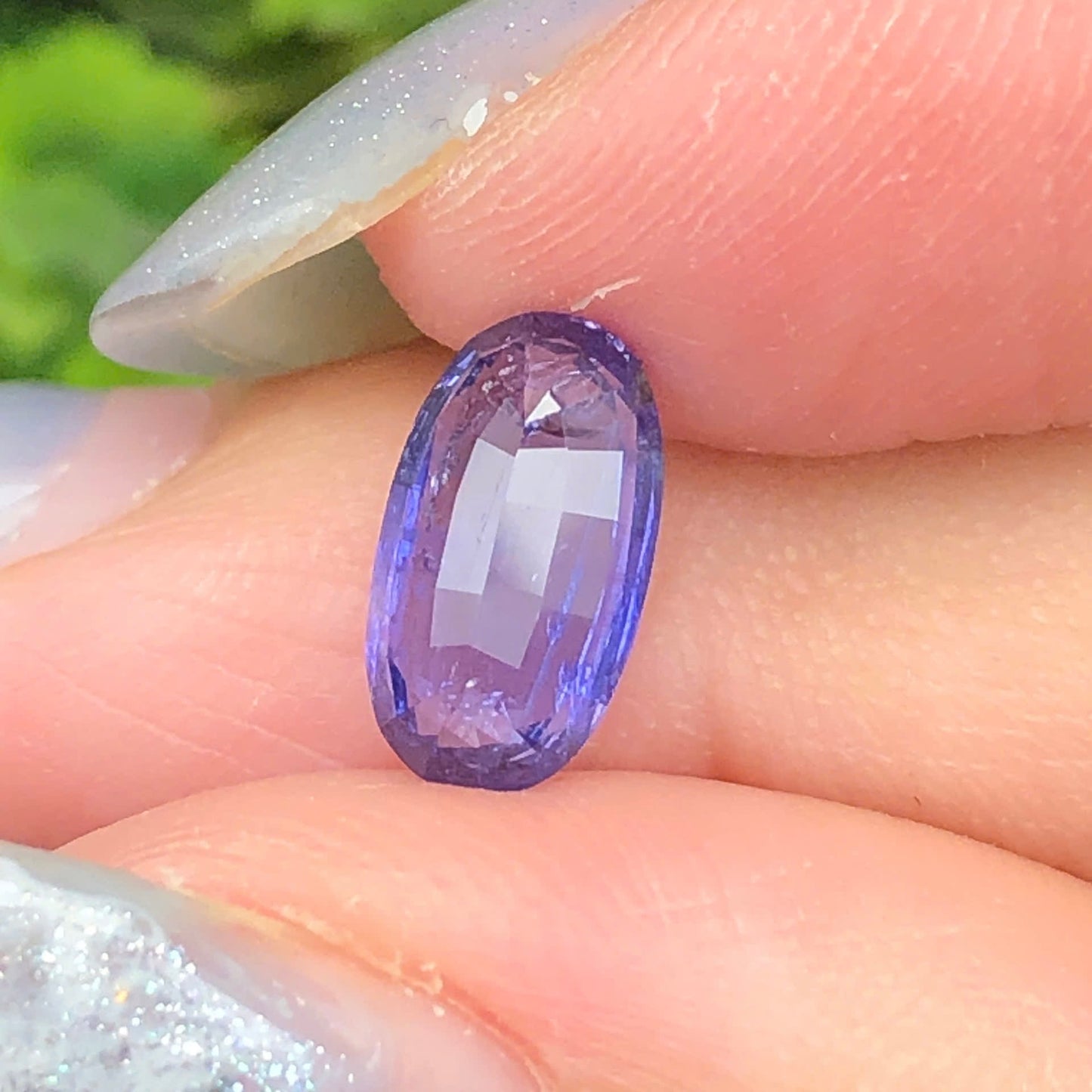 1,7ct Natural Bluish Purple Sapphire Vietnam. Cushion Shape. No Treatment Sapphire Luc Yen.