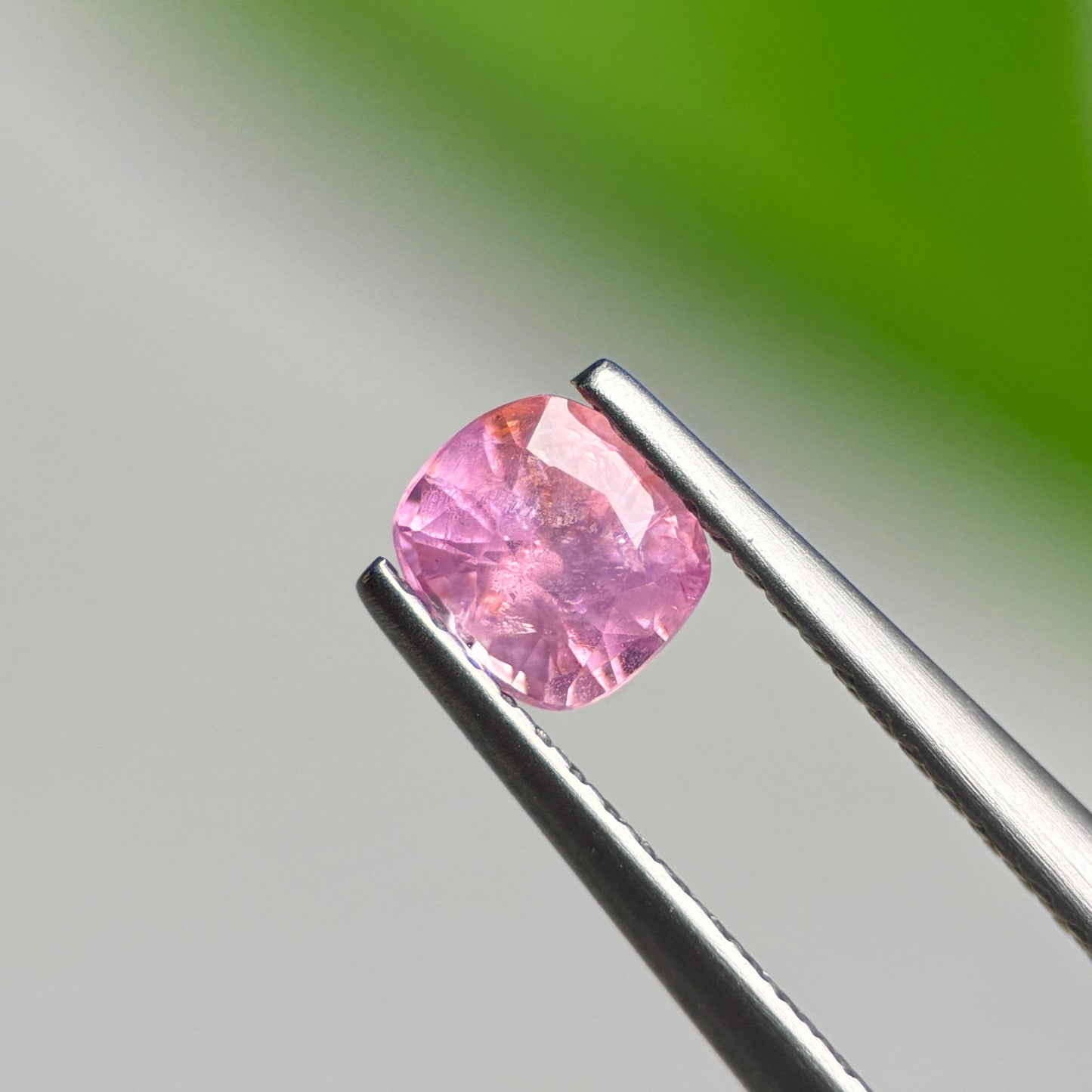 0.61 ct Natural Pink Milky Sapphire Vietnam. Cushion Shape.