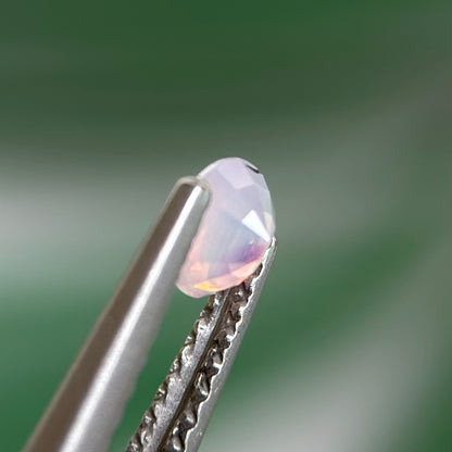 0.31ct Natural Pinkish White Milky Sapphire Vietnam. Cushion Shape. Unheat.
