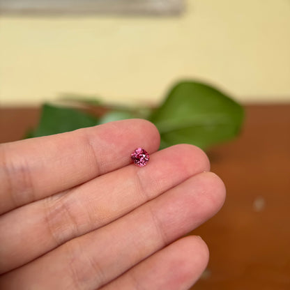 0.73ct Natural Pink-Orange Spinel Vietnam. Cushion Shape.