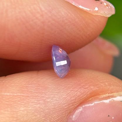 0.35ct Natural Pinkish White Milky Sapphire Vietnam.