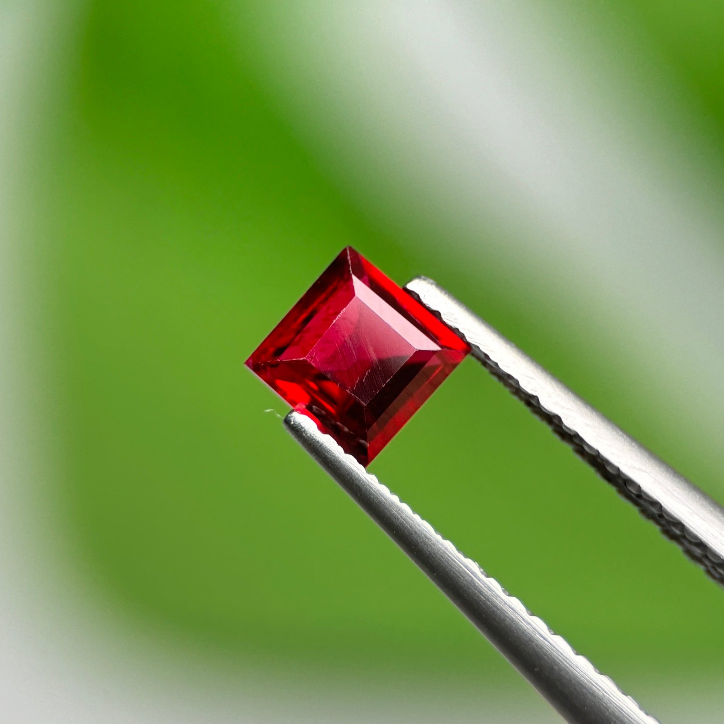 0.61 ct Natural Red Spinel Vietnam. Square Shape. No Treatment