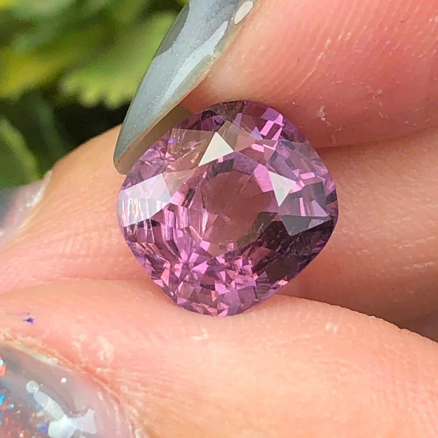 3,25ct Natural Purple Spinel Vietnam. Cushion Shape. No Treatment Spinel Luc Yen.