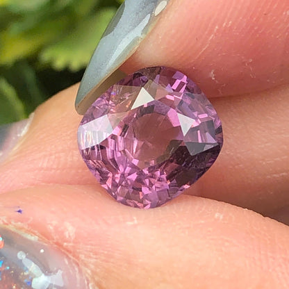 3,25ct Natural Purple Spinel Vietnam. Cushion Shape. No Treatment Spinel Luc Yen.