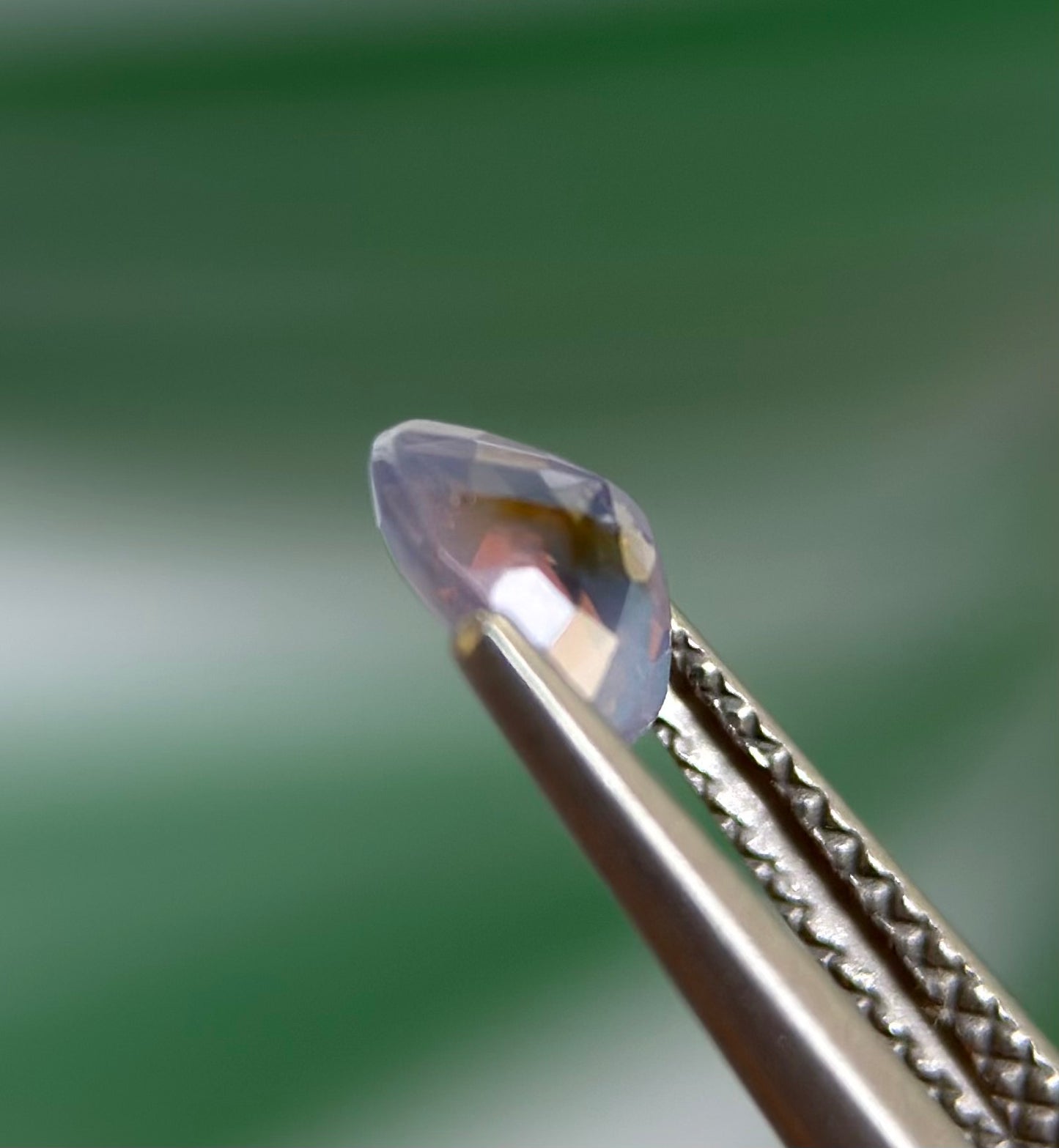 0.48 ct Natural White Sapphire Vietnam. Cushion Shape. No Treatment.