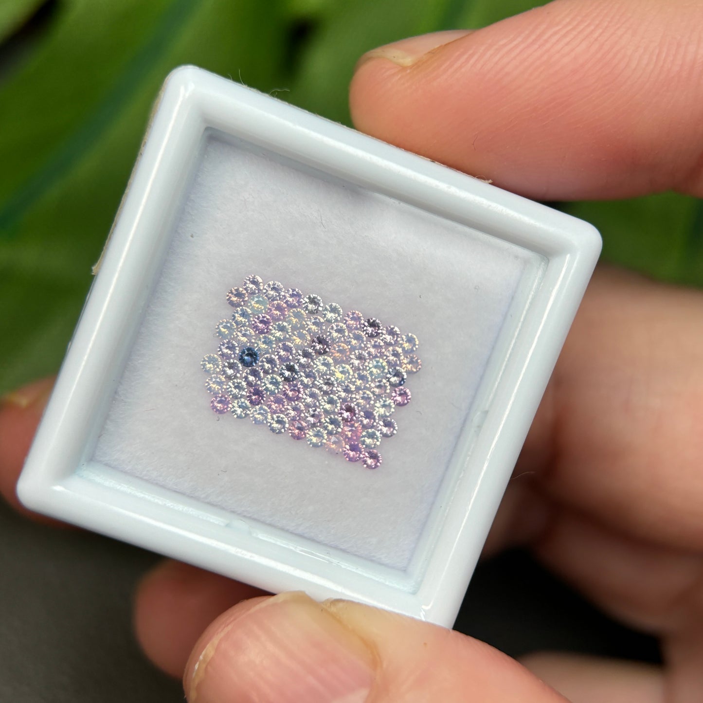 0,84ct/75Pcs Natural Sapphire Vietnam, Round Shape, AB Quality, No Treatment Sapphire Luc Yen.