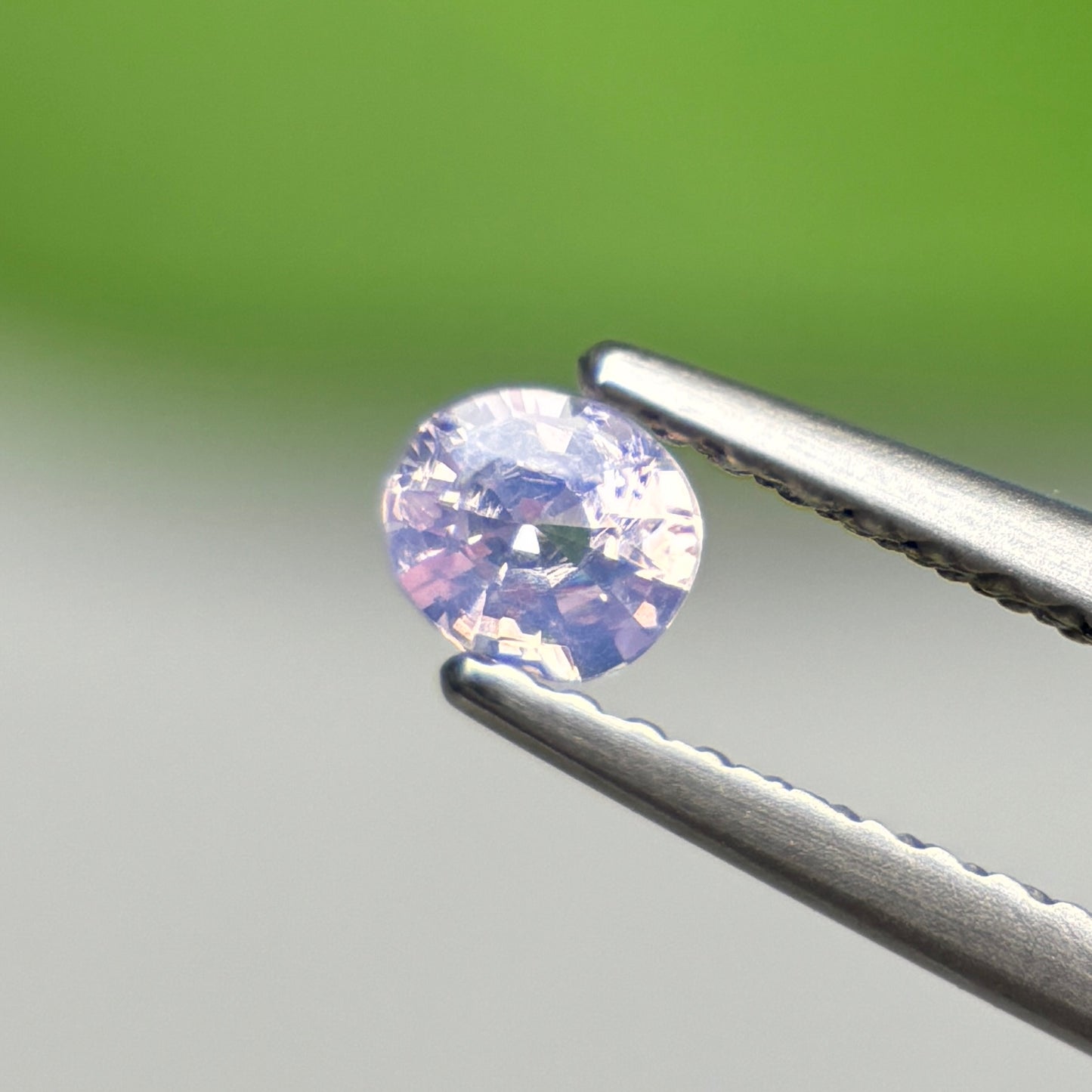 0.52 ct Natural Lite Purple Sapphire Vietnam. Cushion Shape.