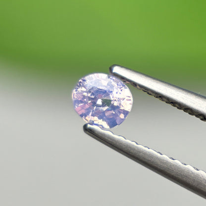 0.52 ct Natural Lite Purple Sapphire Vietnam. Cushion Shape.