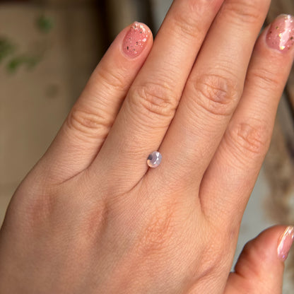 0.45ct Natural White Milky Sapphire Vietnam.