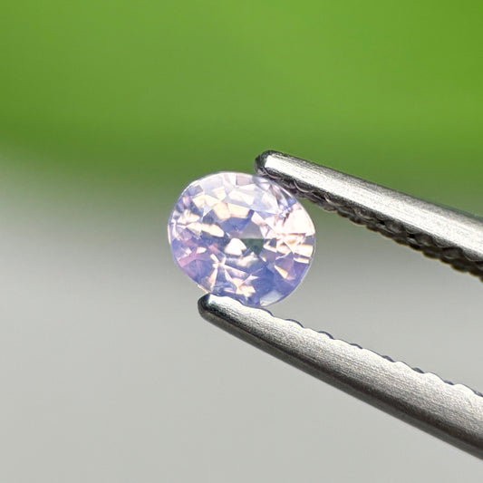 0.52 ct Natural Lite Purple Sapphire Vietnam. Cushion Shape.