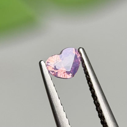 0.35ct Natural Purplish Pink Milky Sapphire Vietnam.