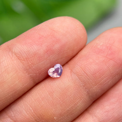 0.35ct Natural Purplish Pink Milky Sapphire Vietnam.