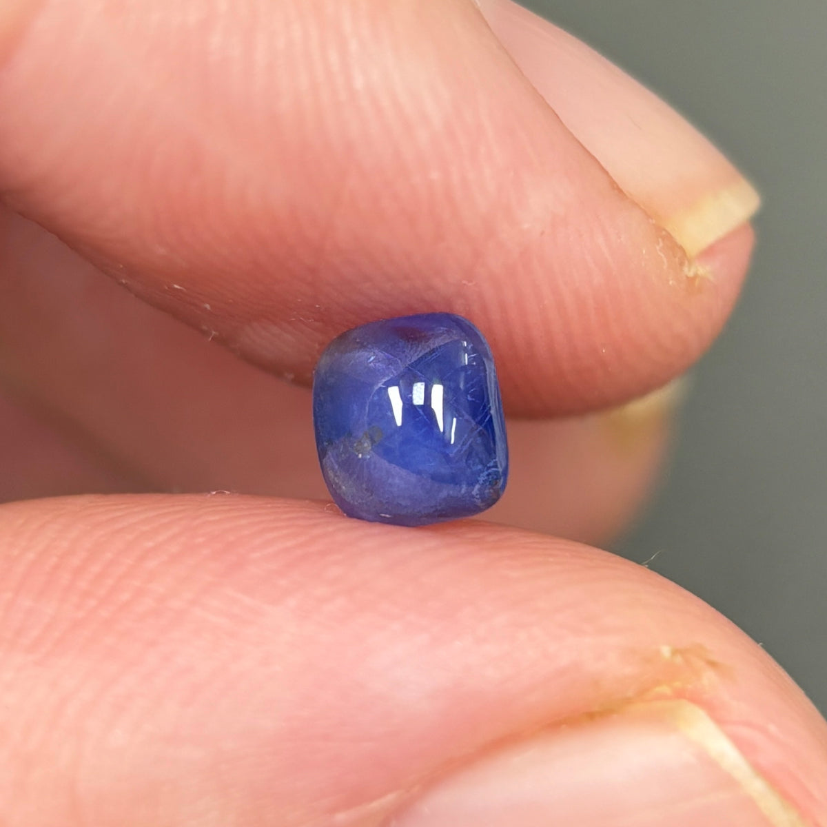 0,73ct Natural Blue Cacbochon Sapphire Viet Nam. No Treatment Sapphire Luc Yen.