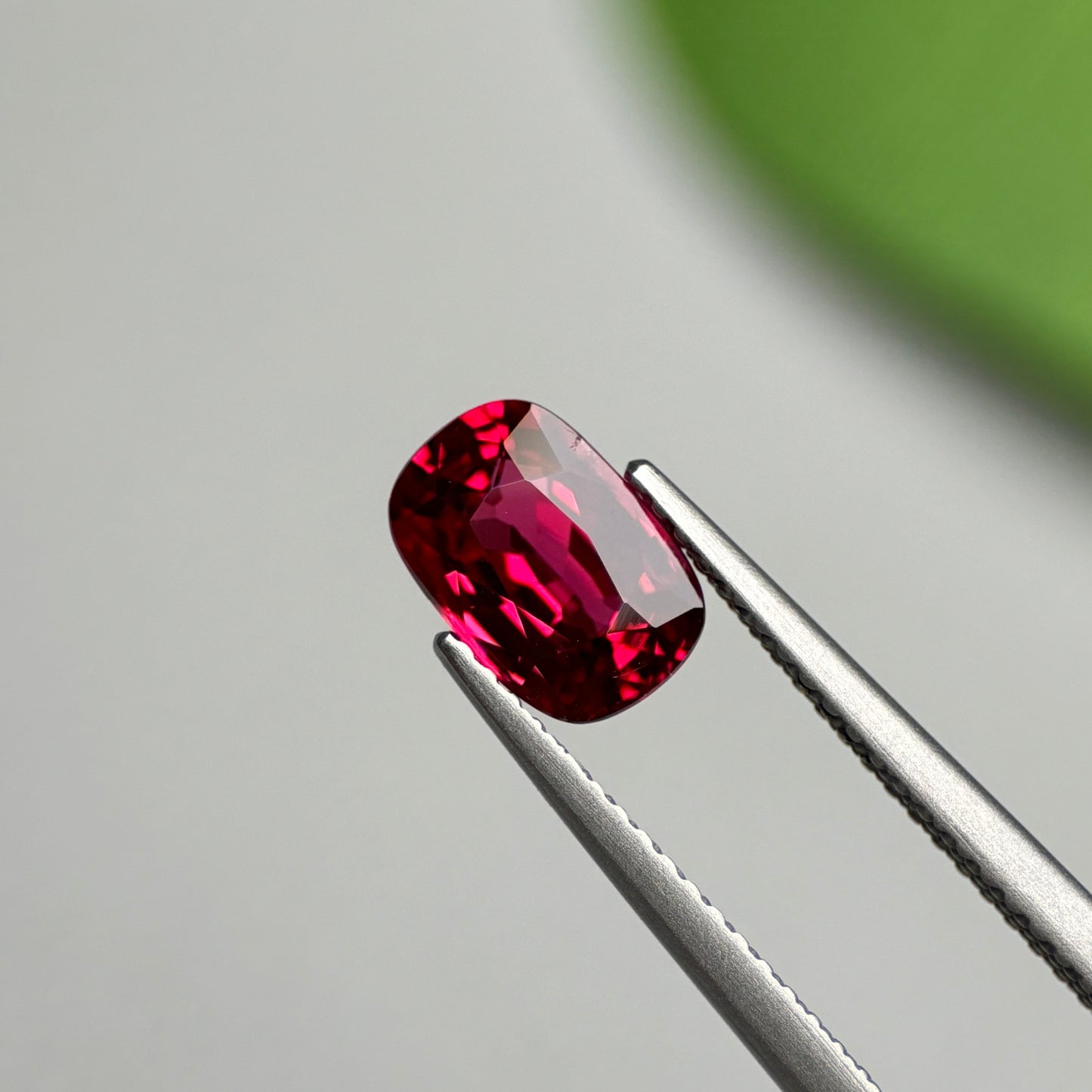 1.66 ct Natural Brownish Red Spinel Vietnam. Cushion Shape. No Treatment.