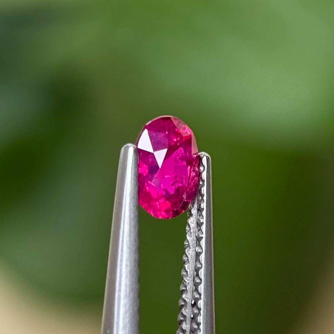 0.60 ct Natural Ruby Viet Nam. Oval Shape. No treatment.