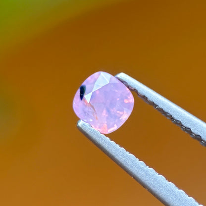 0.39 ct Natural Pinkish Purple Milky Sapphire Vietnam. Cushion Shape. Unheat.