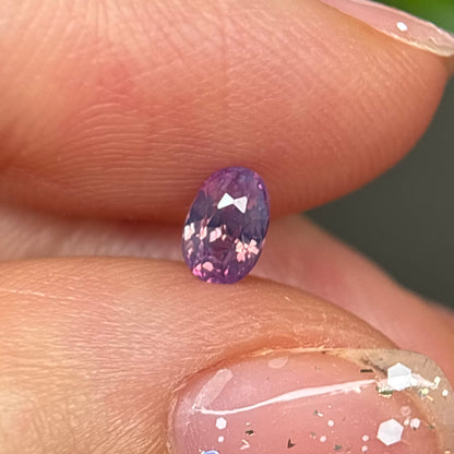0.45ct Natural Pinkish Purple Milky Sapphire Vietnam.