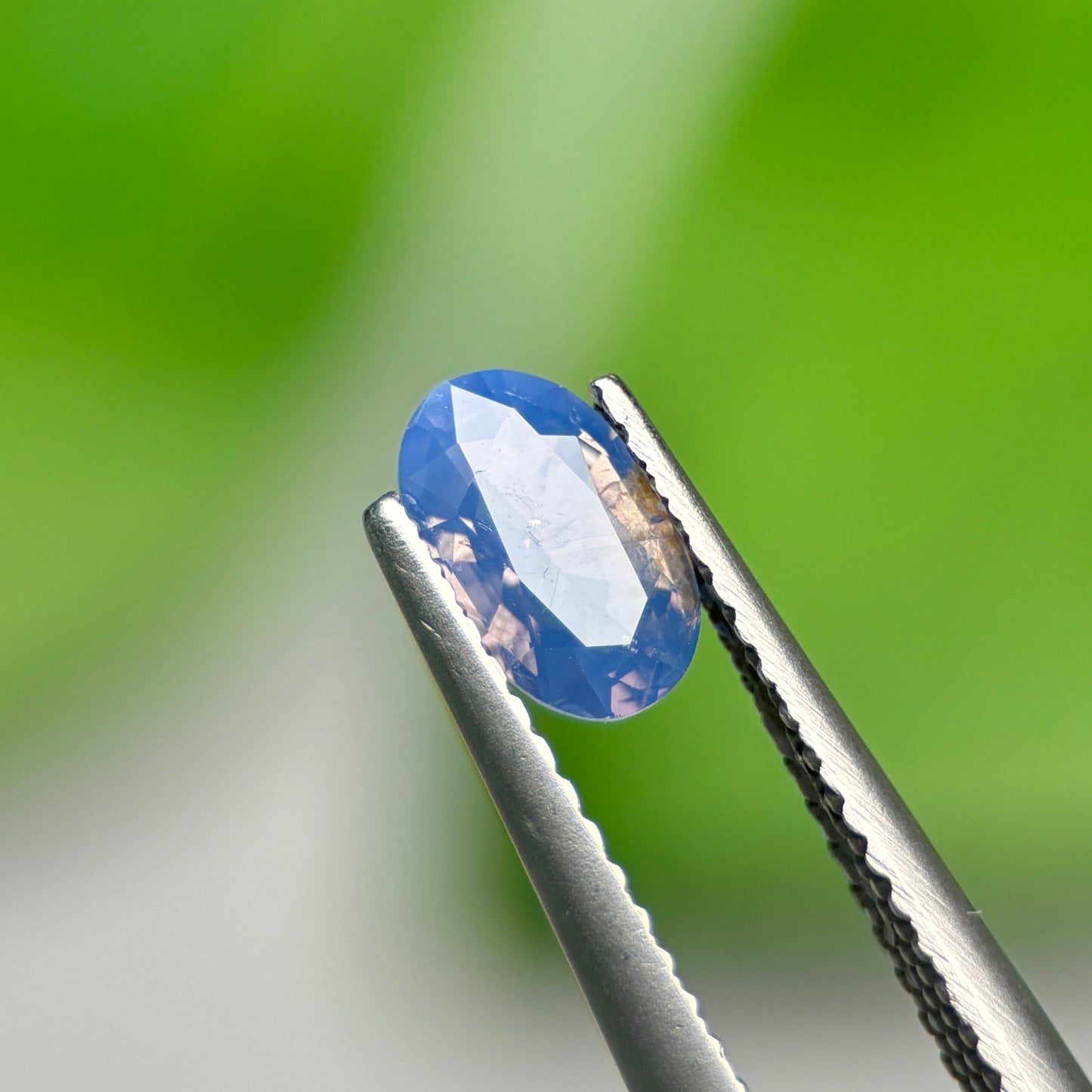0,73ct Natural Blue Milky Sapphire Vietnam. Cushion Shape. No Treatment Milky Sapphire Luc Yen.