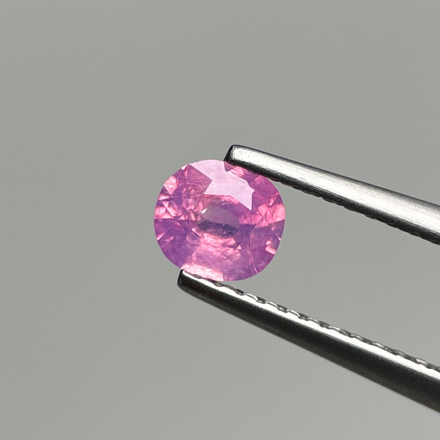 0.47 ct Natural Pink Milky Sapphire Vietnam. Cushion Shape.