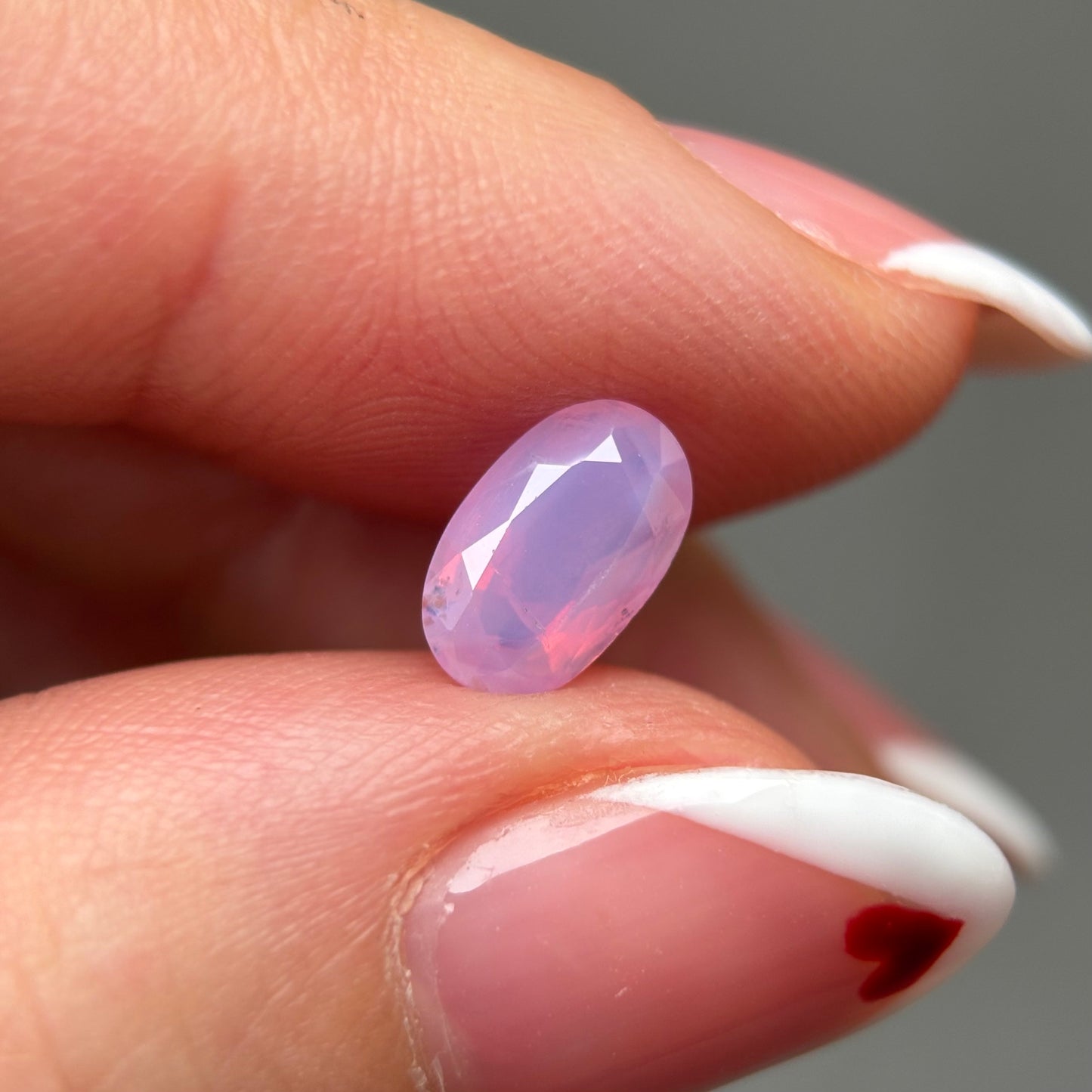 1.23ct Natural Milky Pink Sapphire Vietnam