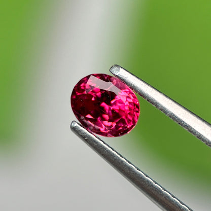 0.66 ct Natural Brownish Red Spinel Vietnam. Oval Shape. No Treatment.