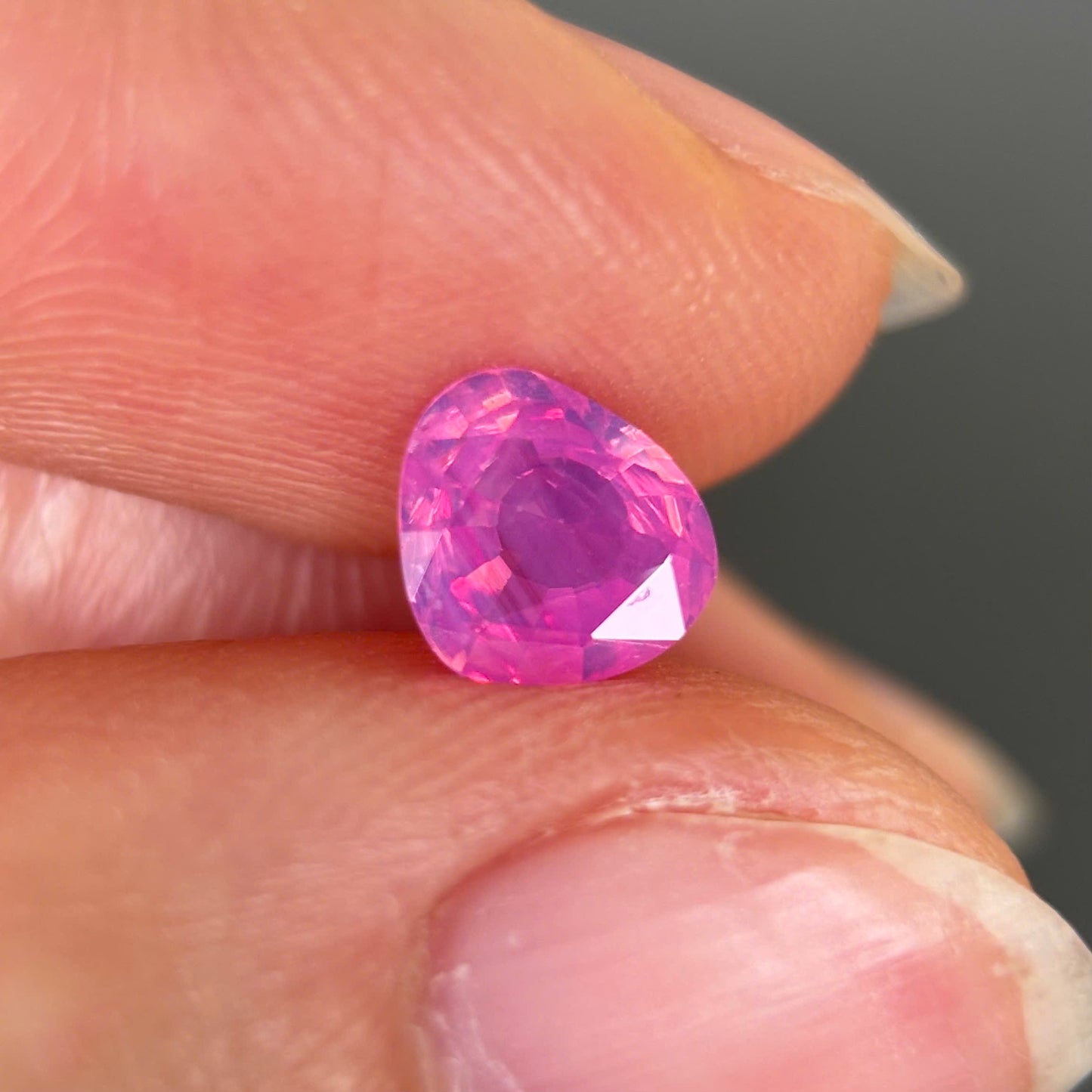 0.84ct Natural Milky Padparadscha Sapphire Vietnam