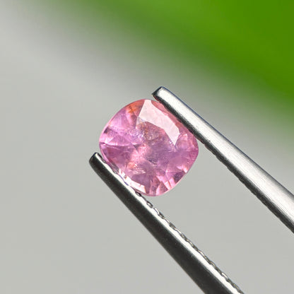 0.61 ct Natural Pink Milky Sapphire Vietnam. Cushion Shape.