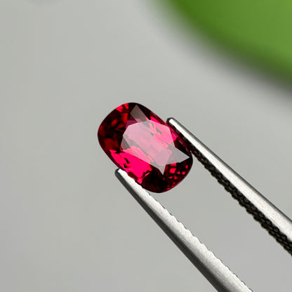 1.66 ct Natural Brownish Red Spinel Vietnam. Cushion Shape. No Treatment.
