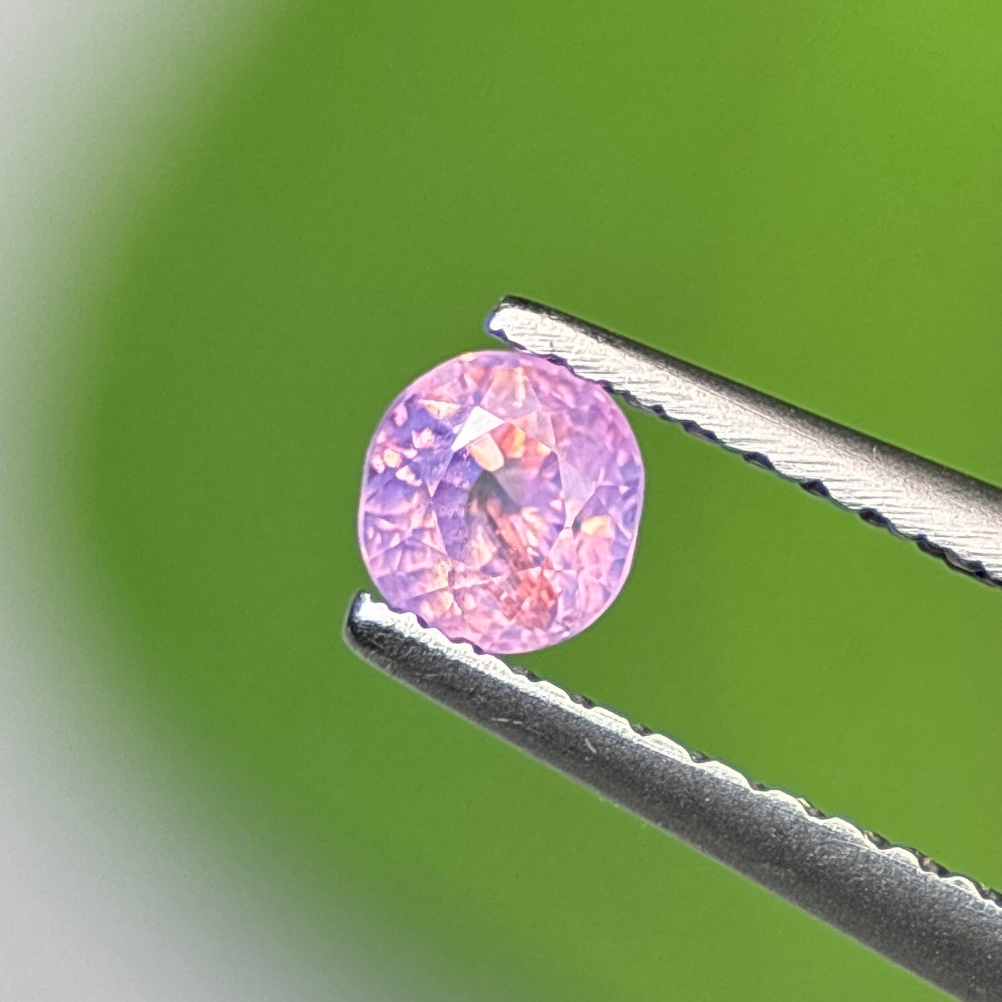 0.37 ct Natural Pink Milky Sapphire Vietnam. Cushion Shape. No Treatment.