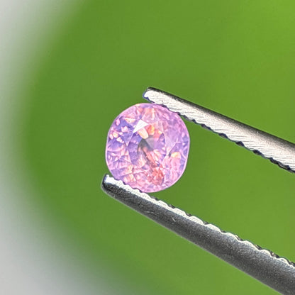 0.37 ct Natural Pink Milky Sapphire Vietnam. Cushion Shape. No Treatment.