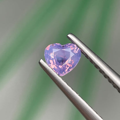 0.41ct Natural Milky Orangish Purple Sapphire Vietnam