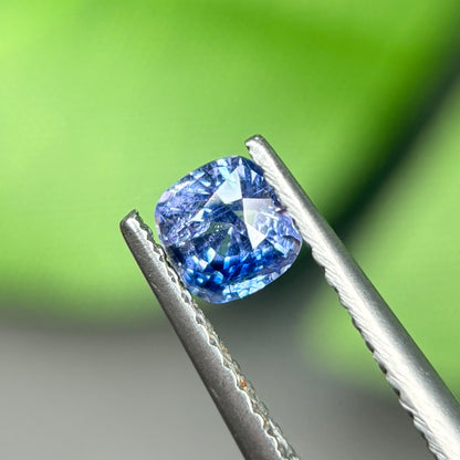 0,65 Natural Blue Sapphire Viet Nam. Cushion Shape. No Treatment Sapphire Luc Yen.