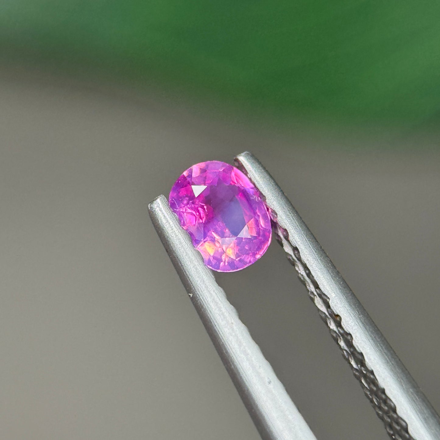 0.28 ct Natural Pink Milky Sapphire Vietnam. Cushion Shape. No Treatment.