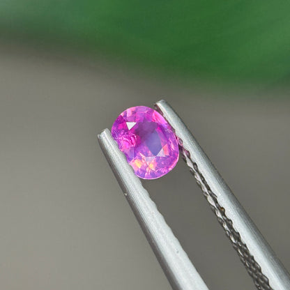 0.28 ct Natural Pink Milky Sapphire Vietnam. Cushion Shape. No Treatment.