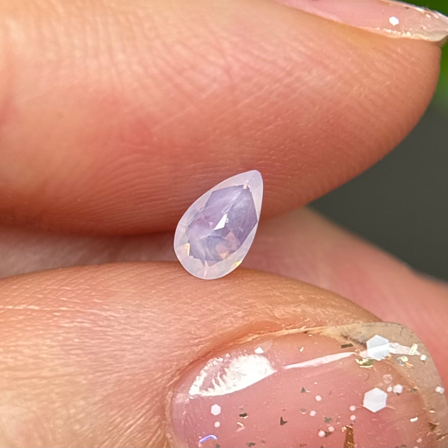 0.28ct Natural White Milky Sapphire Vietnam.