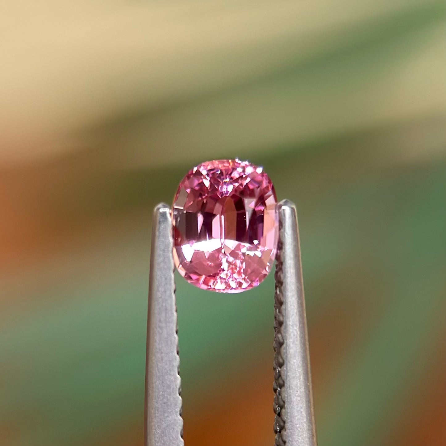 0.61 ct Natural Pink Spinel Vietnam. Cushion Shape. No Treatment.