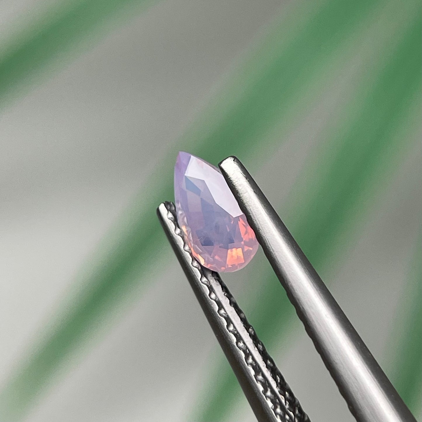 0.48ct Natural Milky Light Orangish Purple Sapphire Vietnam