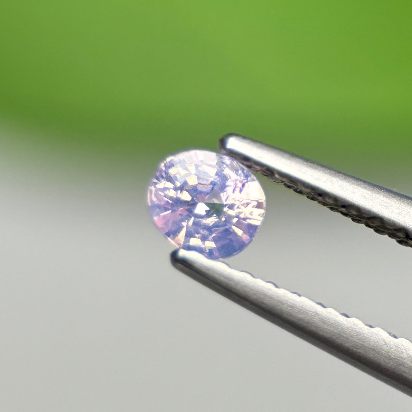 0.52 ct Natural Lite Purple Sapphire Vietnam. Cushion Shape.