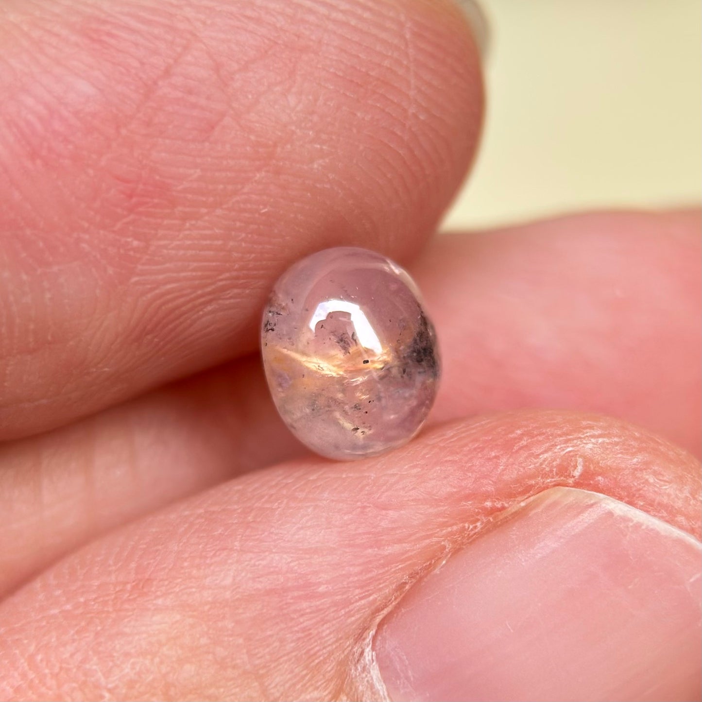 1.81 ct Natural Lite Brow Sapphire Viet Nam. Cacbochon Cut. No treatment.