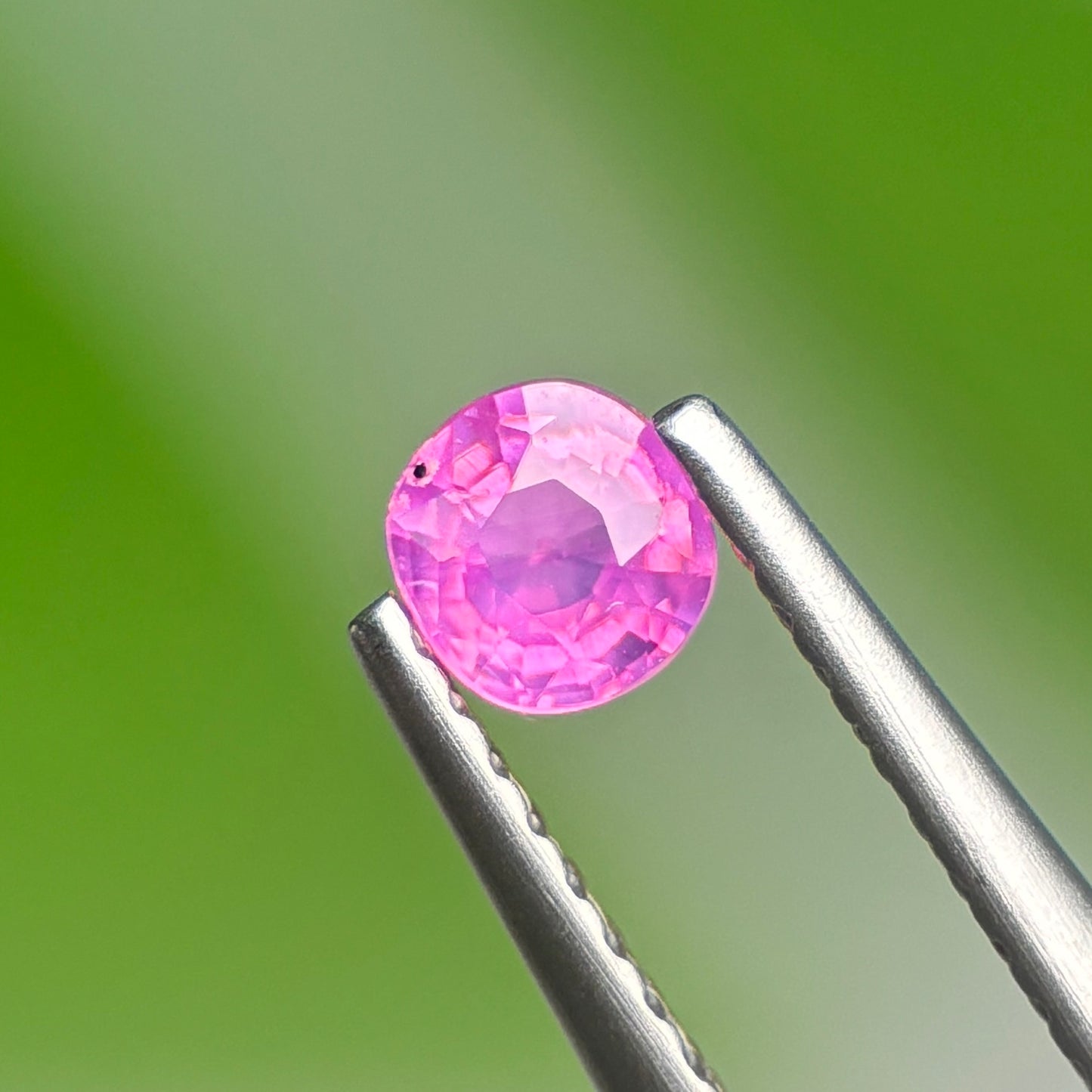 0.32 ct Natural Pink Milky Sapphire Vietnam. Cushion Shape. Unheat.