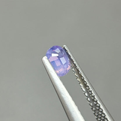 0,42ct Natural Bluish Purle Milky Sapphire Viet Nam. Cushion Shape. No Treatment Milky Sapphire Luc Yen.