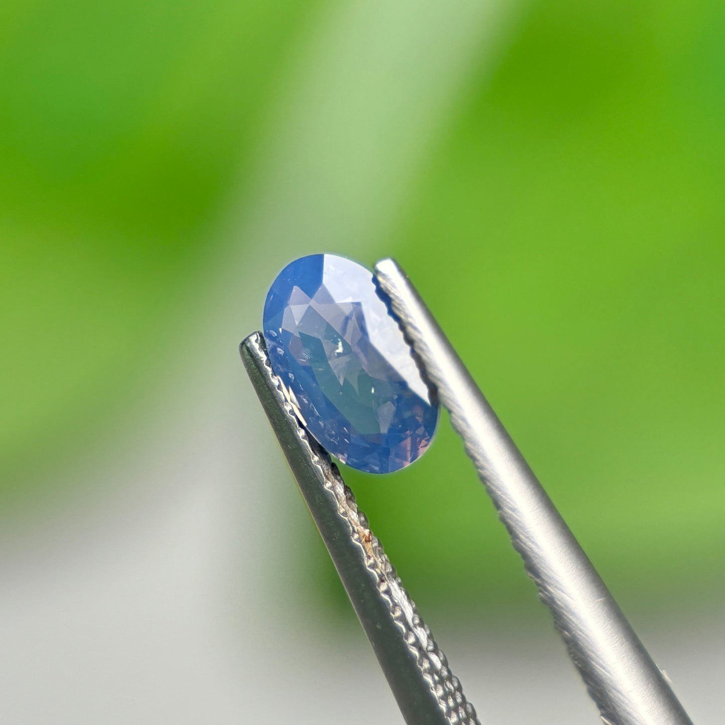 0,73ct Natural Blue Milky Sapphire Vietnam. Cushion Shape. No Treatment Milky Sapphire Luc Yen.