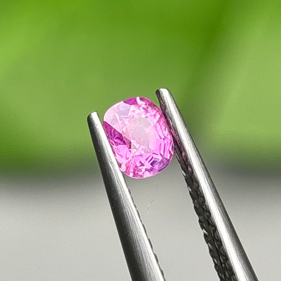 0,35ct Natural Pink Milky Sapphire Vietnam. Cushion Shape. No Treatment Milky Sapphire Luc Yen.