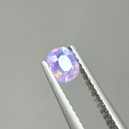 0,42ct Natural Bluish Purle Milky Sapphire Viet Nam. Cushion Shape. No Treatment Milky Sapphire Luc Yen.