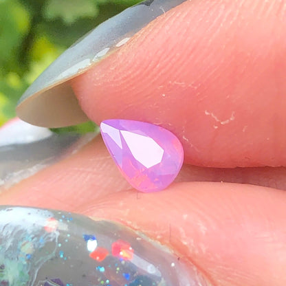 0,49ct Natural Pink Milky Sapphire Vietnam. Pear Shape. No Treatment Milky Sapphire Luc Yen.