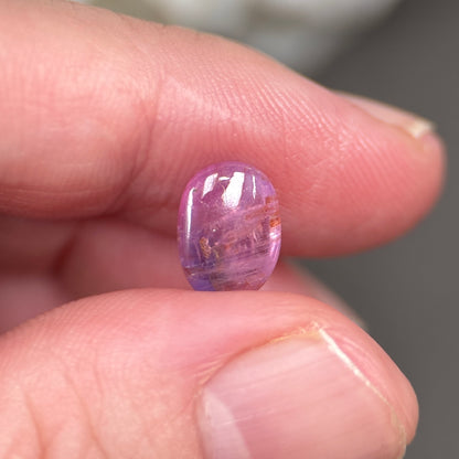 2,91ct Natural Purplish Pink Cacbochon Sapphire Viet Nam. No Treatment Sapphire Luc Yen.